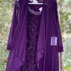 NWT Embellished cocktail, formal, Mother of the Bride 2 pc dress in size 20W